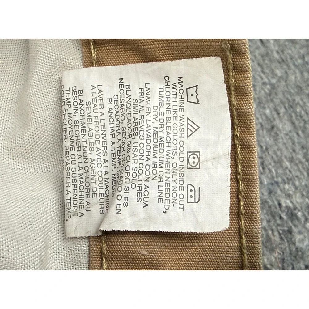 Wrangler‎ Workwear Mens 34x32 Tan Ripstop Cargo Pants Hammer Loop 10WMWR1RH